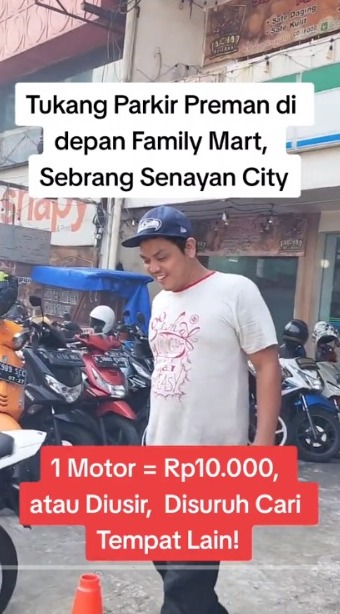 Viral Wild Motorcycle Parking Across Sency, Rp10 Thousand Even Though It's Just Brief, Ended Up Being Arrested by Police