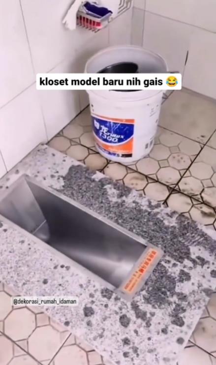 New unique squat toilet.