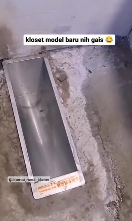 New unique squat toilet.