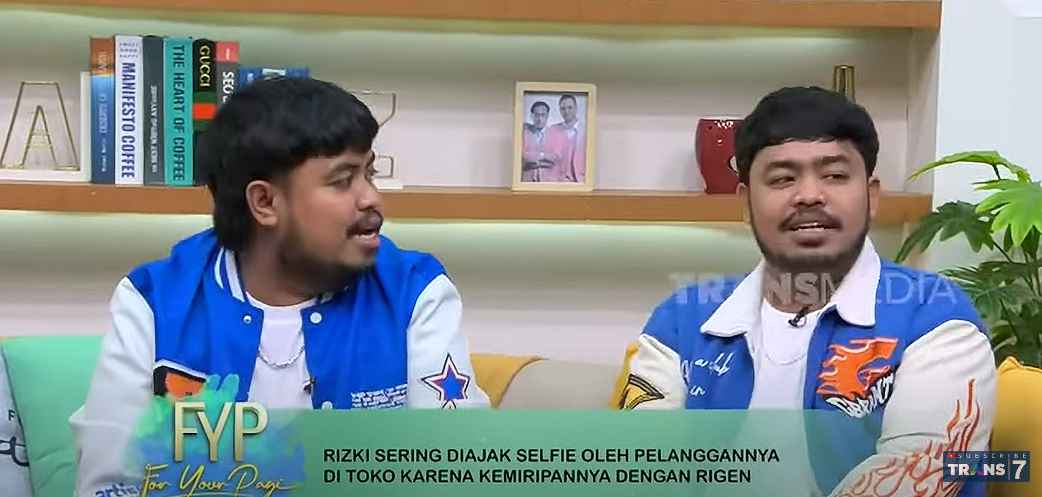 Rigen and Rizky, lookalike twins