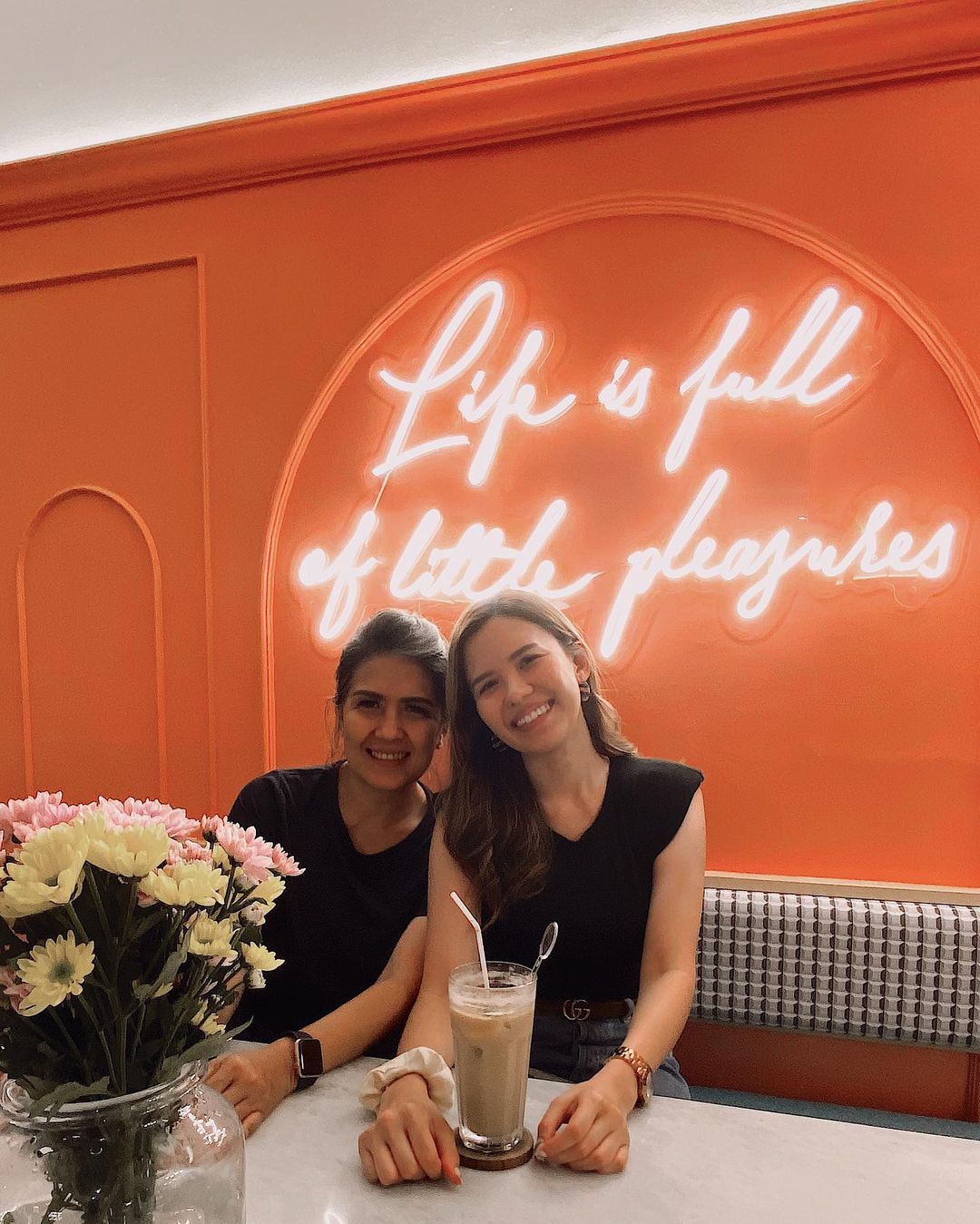 Michelle Joan with her mother Devi Damayanti