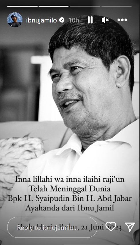 Ibnu Jamil mourns