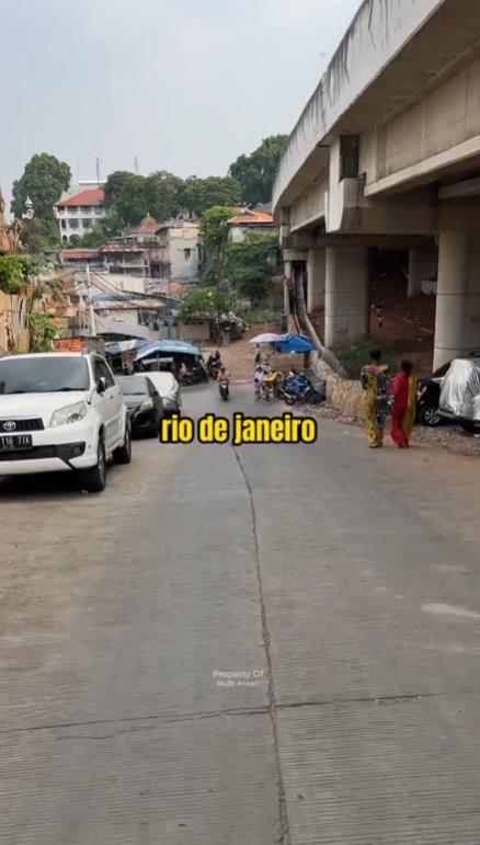 Jakarta village that resembles favela in Rio de Janeiro.