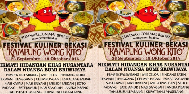 `Kampung Wong Kito` di Festival Kuliner Bekasi