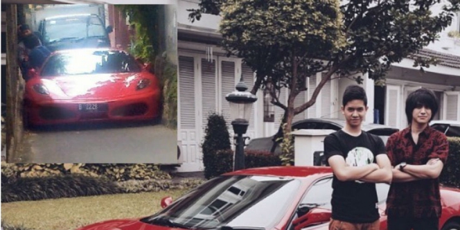 Heboh Ferrari Kevin  Aprilio  Nyangkut di Gang Dream co id