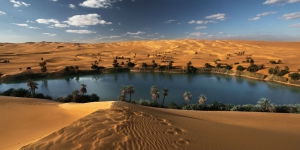Umm Al-Maa, Oasis Cantik di Tengah Sahara
