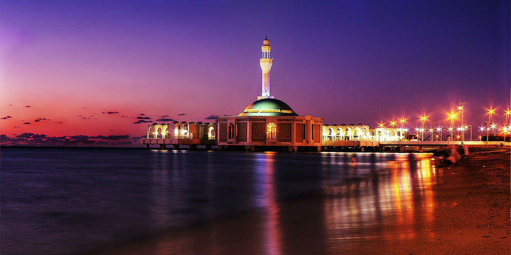 Cantiknya Masjid Ar Rahmah Terapung Di Laut Merah Dream Co Id