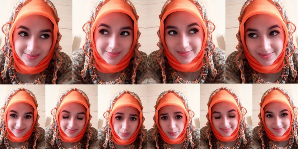 Sylvia Fully Berhijab, Netizen : Bidadari Kok Bisa Selfie?