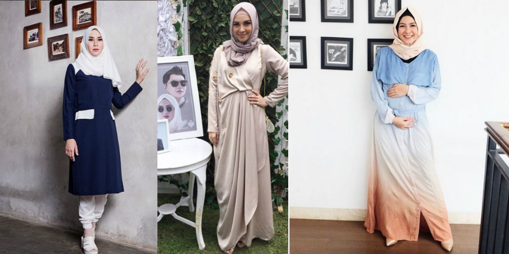 Gaya Cantik 3 Artis Hijab Kala Sedang Hamil
