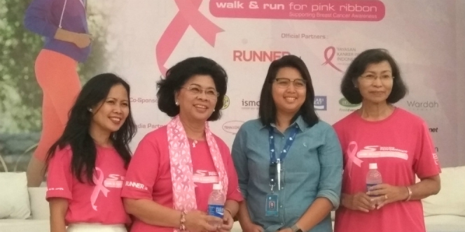 Peduli Bahaya Kanker Payudara Lewat Pink Ribbon Walk and Run