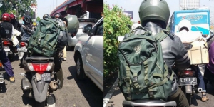 Viral! Motor Anggota TNI Ditabrak Mobil, Reaksinya Tuai Pujian