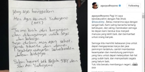 Sepucuk Surat Ahok untuk Agus Yudhoyono