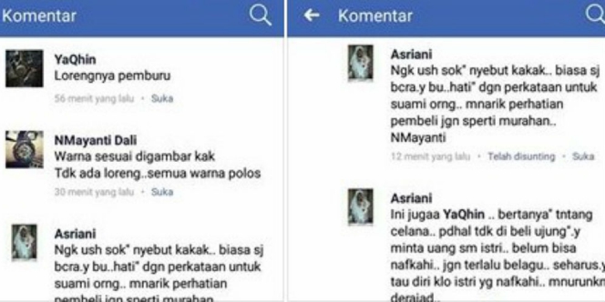 Istri Ngamuk ke Penjual Olshop Lantaran Suami Dipanggil 