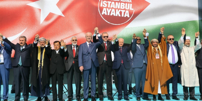 Jusuf Kalla Bergabung dengan Erdogan di Aksi Damai Palestina
