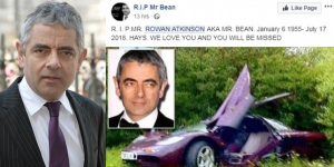Hoax, Mr Bean Meninggal karena Kecelakaan