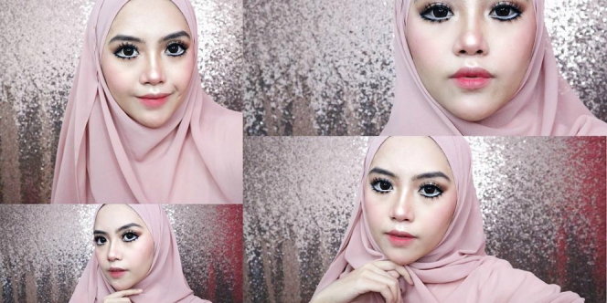 make up ala barbie hijab