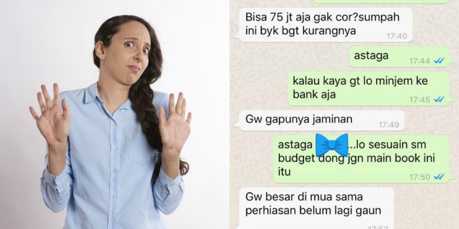 Percakapan Teman Pinjam Uang untuk  Nikah  Ini Bikin Darah 