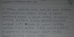 Bikin Haru, Bocah Penderita Kanker Tulis Surat untuk Ani Yudhoyono
