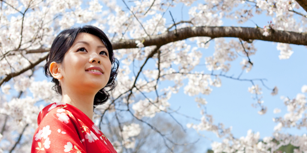 Keharuman Bunga Sakura di Pakaian Keluarga