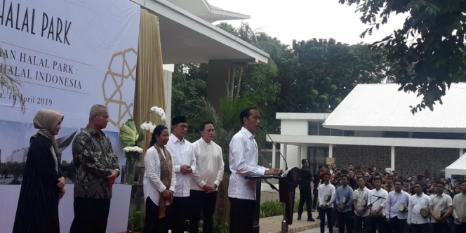 Jokowi Resmikan Halal Park, Investasinya Rp250 Miliar 
