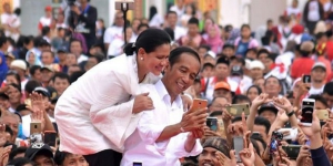 Bertolak dari Bogor, Jokowi-Iriana Nyoblos di TPS 08 LAN Gambir