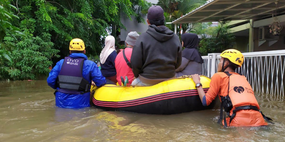 OVO Galang Dana Bantu Korban Banjir Jabodetabek, Begini Cara Turut Menyumbang