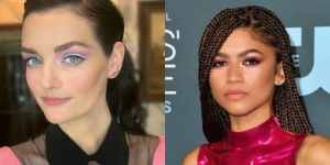 Pesona Selebriti Hollywood dengan Make Up Pink Eyeshadow
