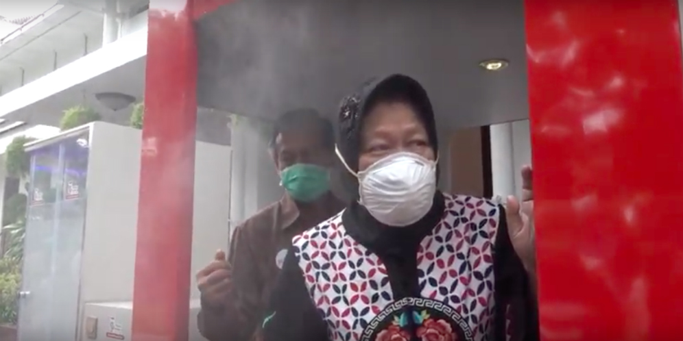 Bilik Disinfektan Pesanan Risma Sudah Jadi, Lihat Videonya