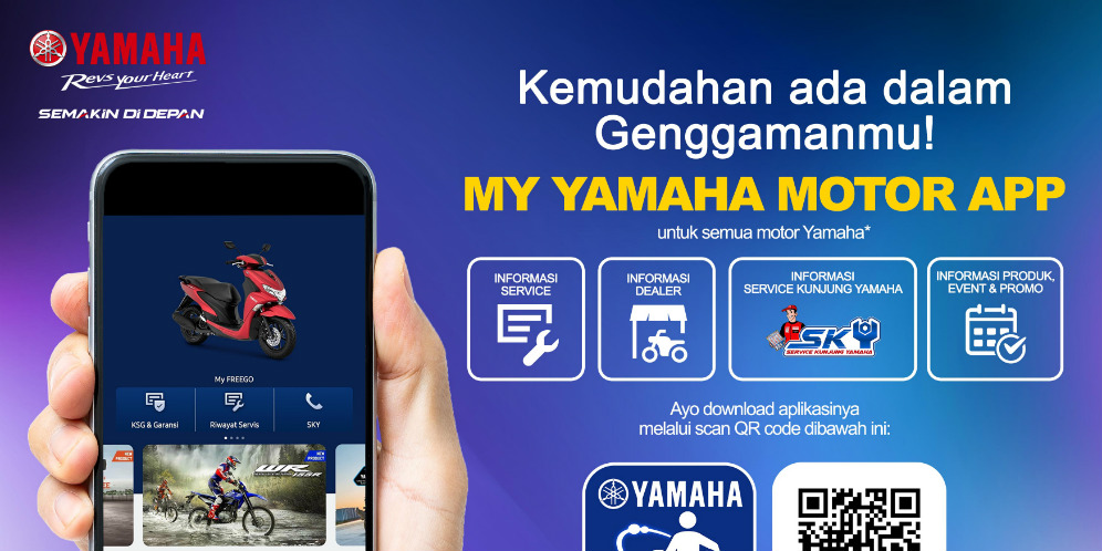 Yamaha Bikin Aplikasi My Yamaha Motor, Apa Saja Fiturnya?
