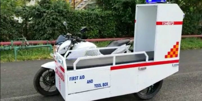 'Motor Ambulans' Ini Siap Tolong Pasien Corona