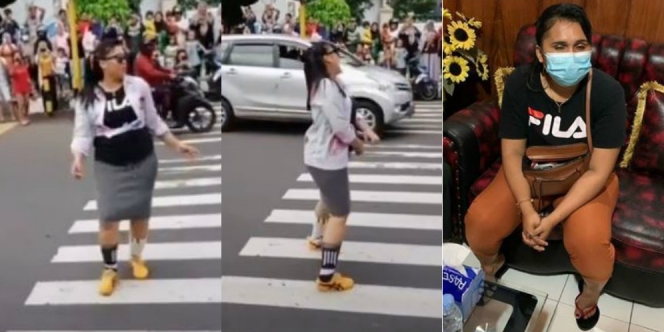 Joget-Joget Gak Jelas di Tengah Jalan Cuman Ingin Viral, Malah Diciduk Polisi