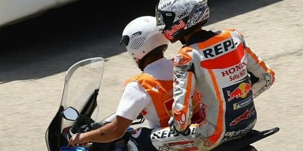 Jatuh di MotoGP, Marquez Diangkut Pakai NMax Buatan Pulogadung