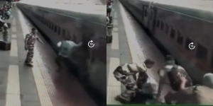 Video Detik-Detik Satpam Selamatkan Penumpang yang Nyaris Terlindas Kereta