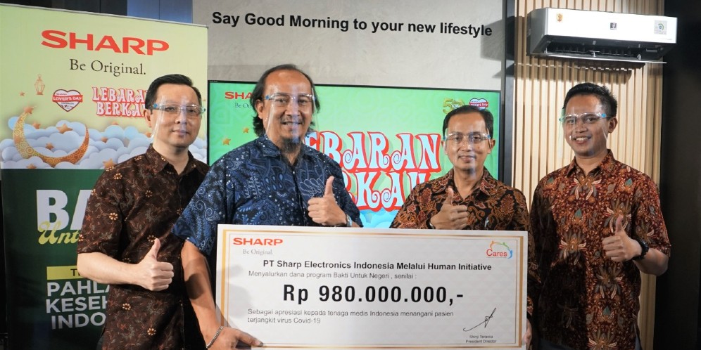 Apresiasi Tenaga Kesehatan, Sharp Indonesia Salurkan Donasi Rp980 juta