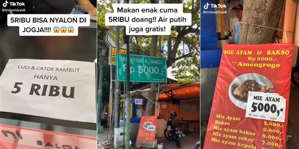 Viral Tempat Makan dan Salon Kecantikan di Jogja Cuma Bayar Rp5 Ribu