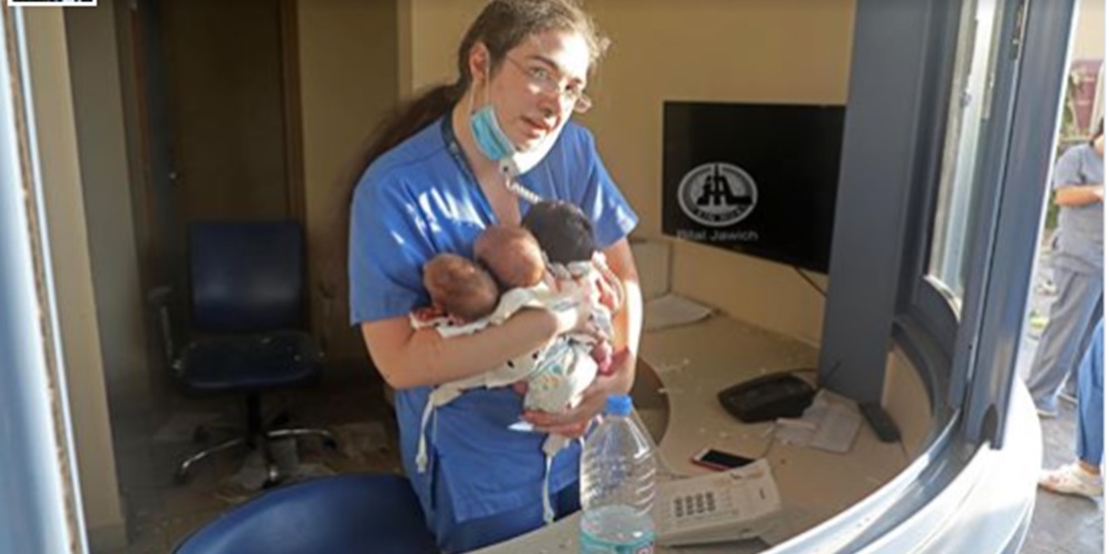 Kisah Perawat Selamatkan 3 Bayi Baru Lahir di Tengah Ledakan Beirut