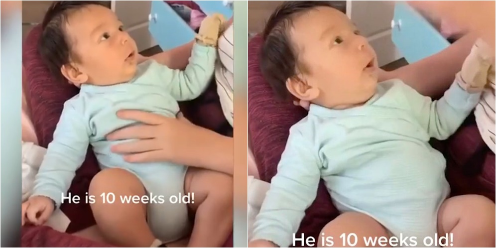 Heboh Bayi 2,5 Bulan Sudah Bisa Bicara