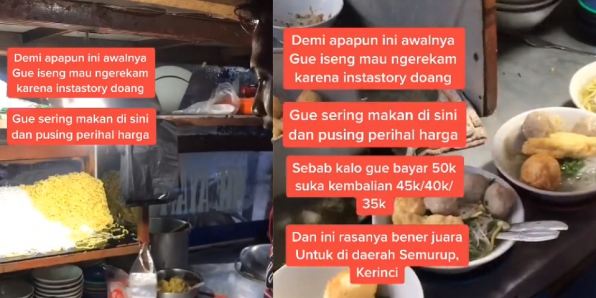 Viral Tukang Bakso Di Jambi Minta Dibayar Seikhlasnya