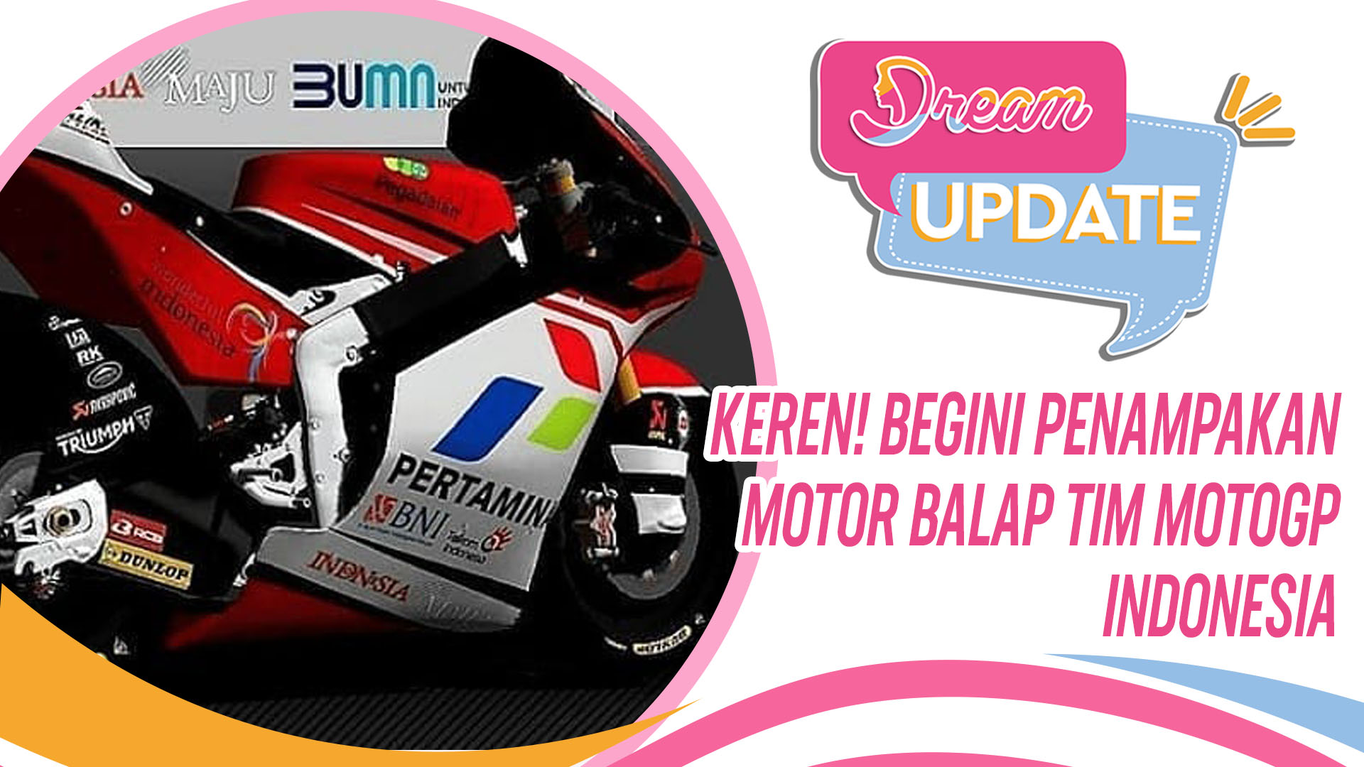 Keren! Begini Penampakan Motor Balap Tim MotoGP Indonesia