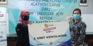 Emtek Peduli Corona Salurkan Donasi Ventilator ke RS di Sukabumi