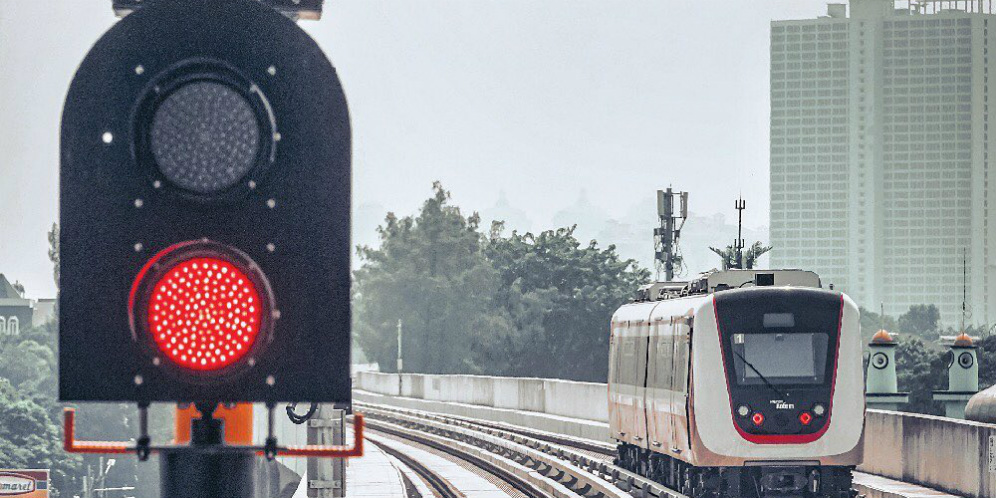 Trase LRT Tahap 1 Selesai, Adhi Karya Ukir Rekor U-shaped Girder Terpanjang