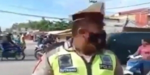 Viral Video Polisi Imbau Hati-Hati di Jalan, Ucapannya Seketika jadi Kenyataan