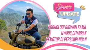 Kronologi Ridwan Kamil Nyaris Ditabrak Pemotor di Persimpangan