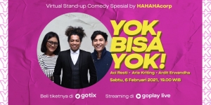 Malam Minggu Seru Bareng 'Virtual Stand Up Comedy Yok Bisa Yok!'