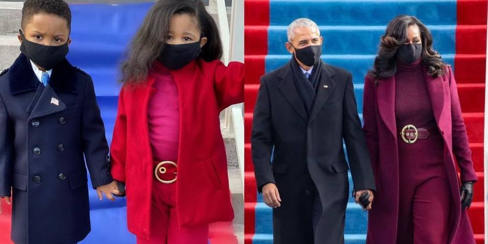 Gemasnya Dua Bocah Cosplay Jadi Barack Obama dan Michelle