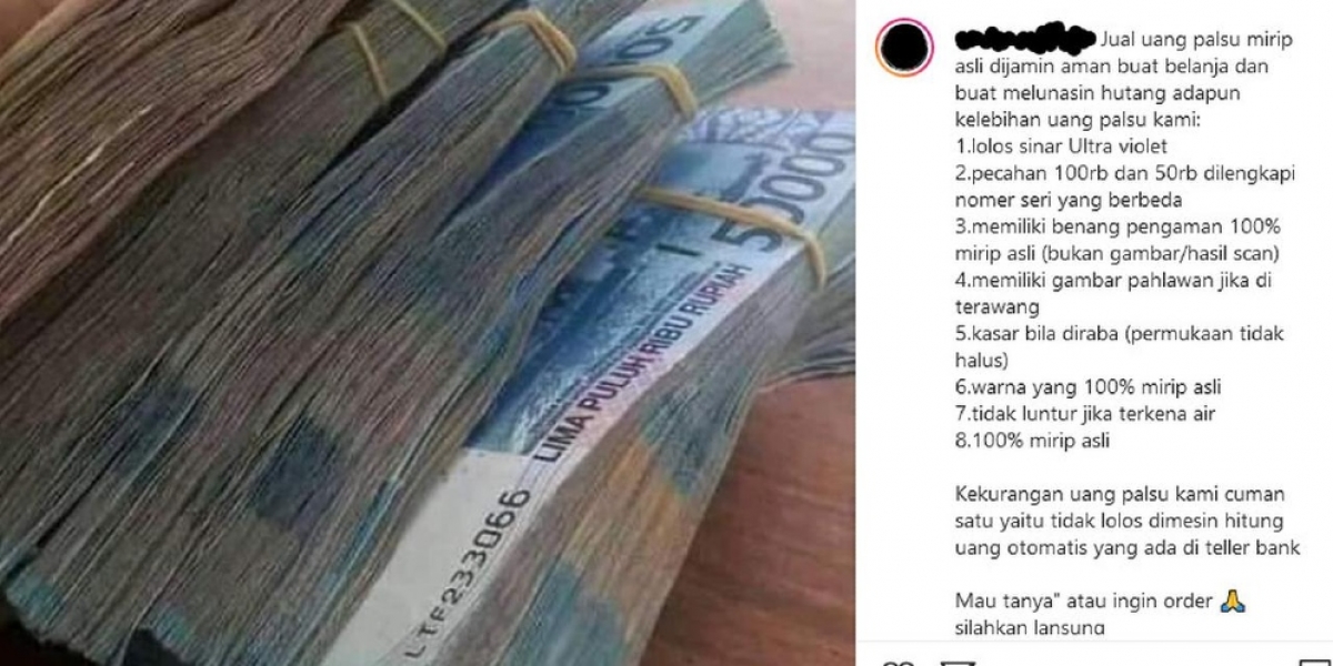 Viral Uang Palsu Dijual Via Olshop Ini Cara Bedakannya Dengan Yang Asli