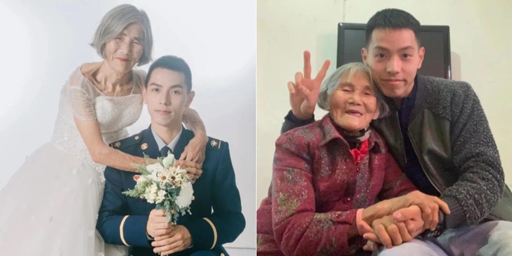 Viral Foto Pengantin Nenek 85 Tahun & Pria 24 Tahun, Kisah di Baliknya Buat Haru