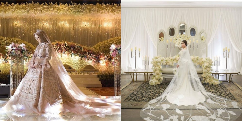 Pernikahan Impian 7 Pesinetron Cantik, Gaun Bak Princes di Dunia Nyata