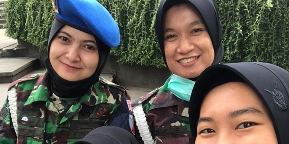 Potret Empat Srikandi Berhijab TNI-AU, Tetap Anggun Saat Berseragam Loreng