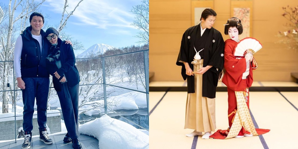 10 Potret Pasangan Seleb Pakai Kimono, Terbaru Syahrini-Reino Barack